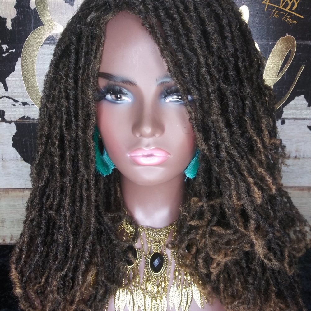 Soft Dreadlock Wig 20 in Ombre 1B/27 Full Wig - Picture 2 of 7